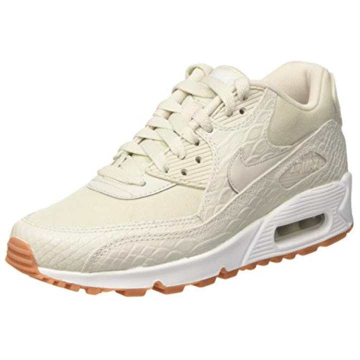 Nike Nike Air Max 90 Low top Casual Running Shoes Women's Ecru