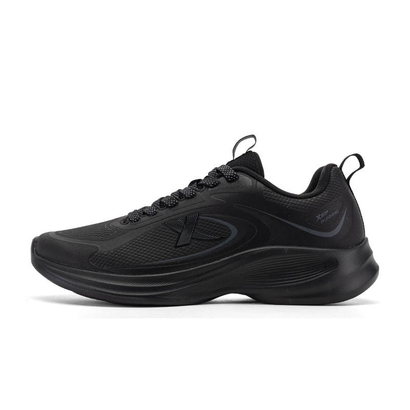 XTEP XTEP Comfortable Cushioning Breathable Low top Sprint Running Shoes Men's Black