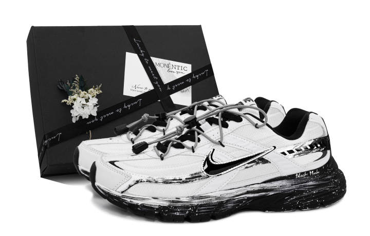 Nike Nike Initiator Breathable Low top Casual City Commuting Running Shoes Unisex Black White