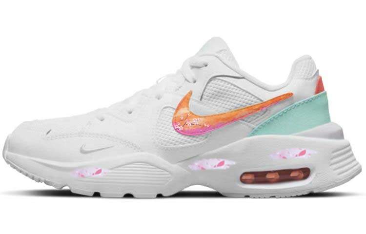 Nike Nike Air Max Fusion Slip Resistant, Abrasion Resistant, Breathable, And Quick Dry Low top Running Shoes Women's White