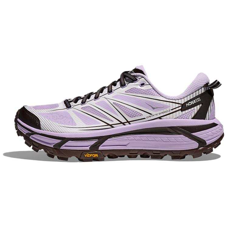 HOKA ONE ONE Mafate Speed 2 Running Shoes Unisex Low Top Iris Purple/White