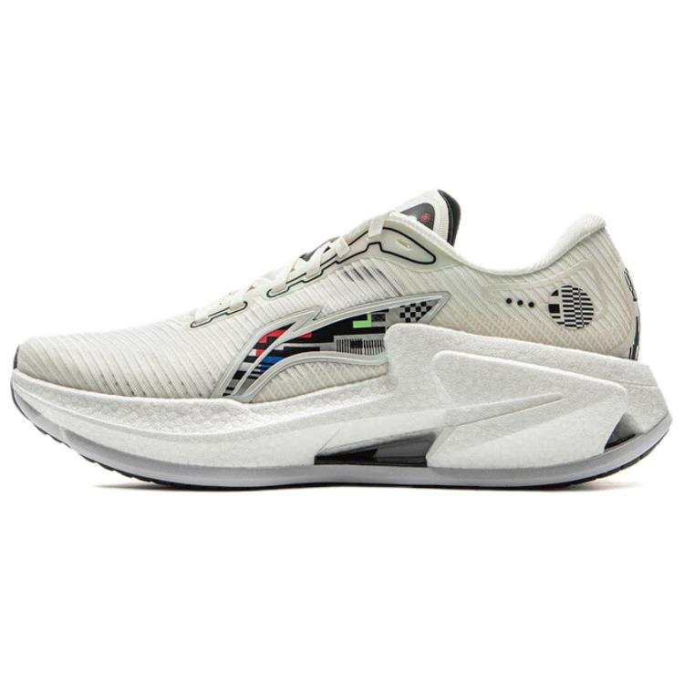 Li-Ning Li Ning Furious Rider 8 Cushioning Slip Resistant Abrasion Resistant Low top Casual Running Shoes Men's White Black