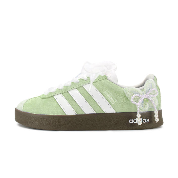 Adidas Adidas Slip Resistant Abrasion Resistant Low top Skateboard Shoes White Green