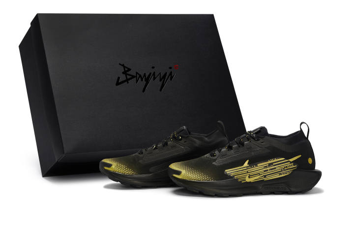 Nike Nike Pegasus Trail 5 Abrasion Resistant Abrasion Resistant Low top Running Shoes Men's Black Gold