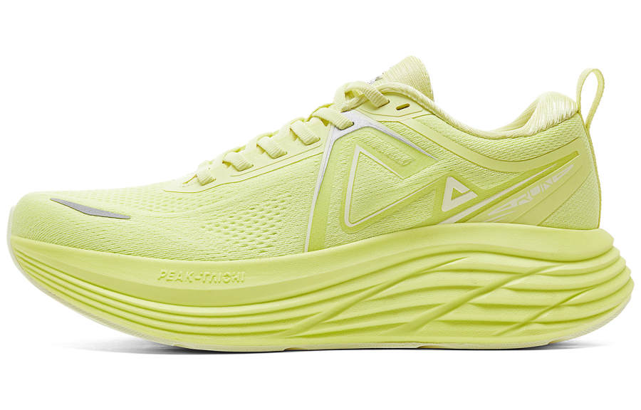PEAK Cushioning Slip Resistant Abrasion Resistant Rebound Low top Training Running Shoes Women's Shimmery Yellow