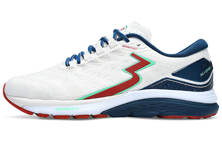 361° Cushioning, Wear Resistant Low top Running Shoes Men's White Red