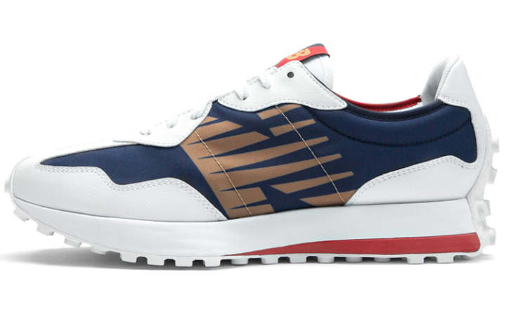New Balance KIKS X NUTTSH ART X New Balance 327 White Red Blue
