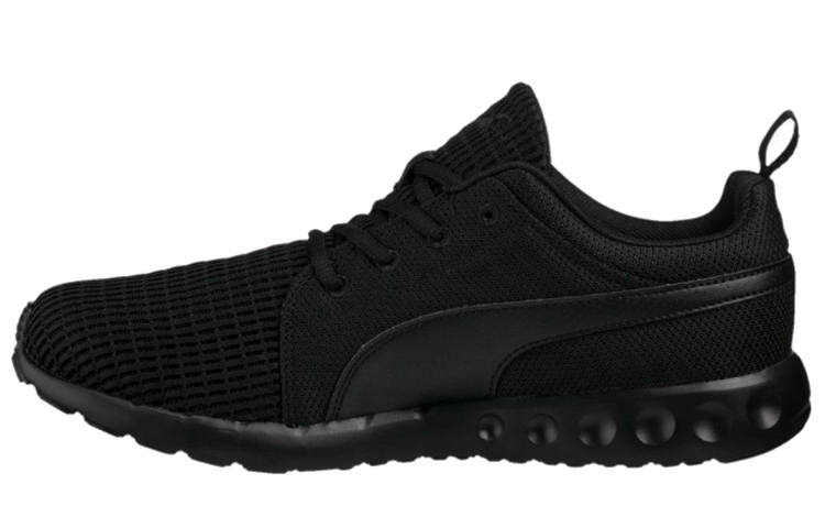PUMA Carson Mesh Slip Resistant Lightweight Low top Casual Running Shoes Unisex Black