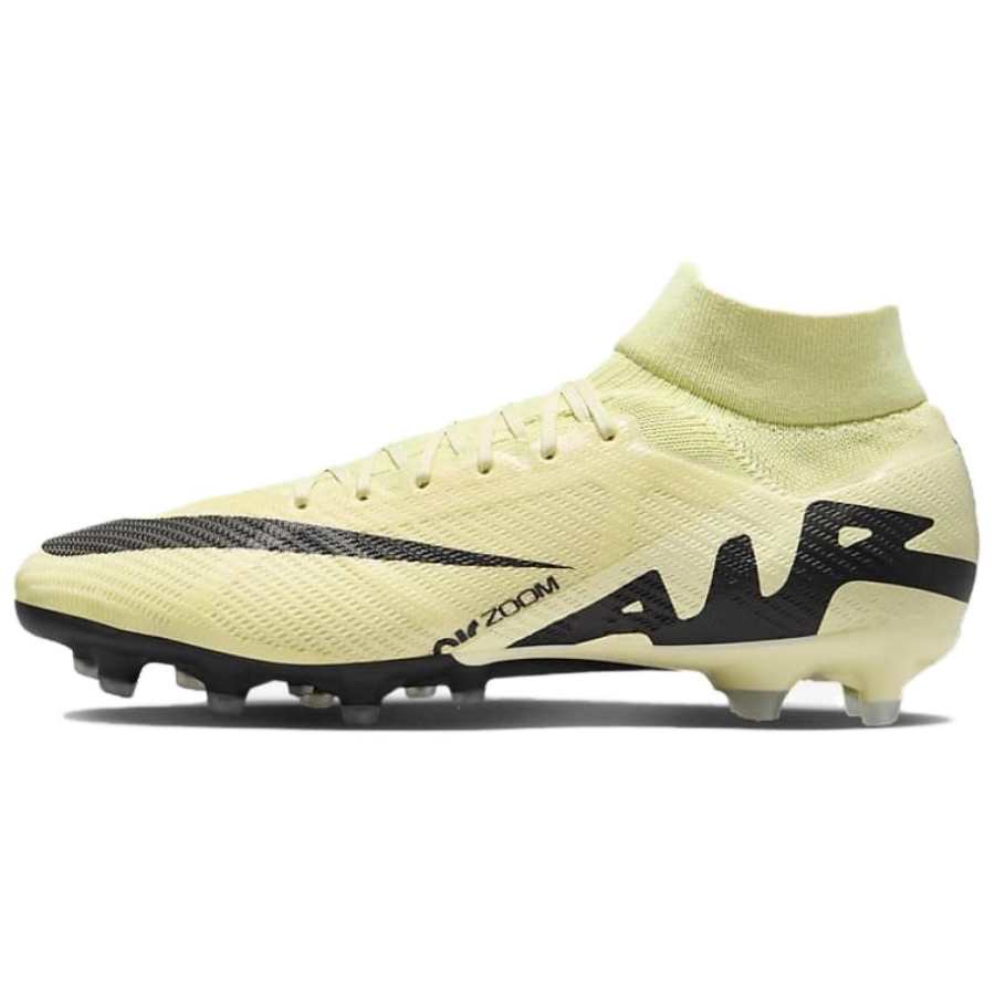 Nike Nike Mercurial Superfly 9 AG Artificial Ground Slip Resistant Abrasion Resistant Soccer Shoes Unisex Beige