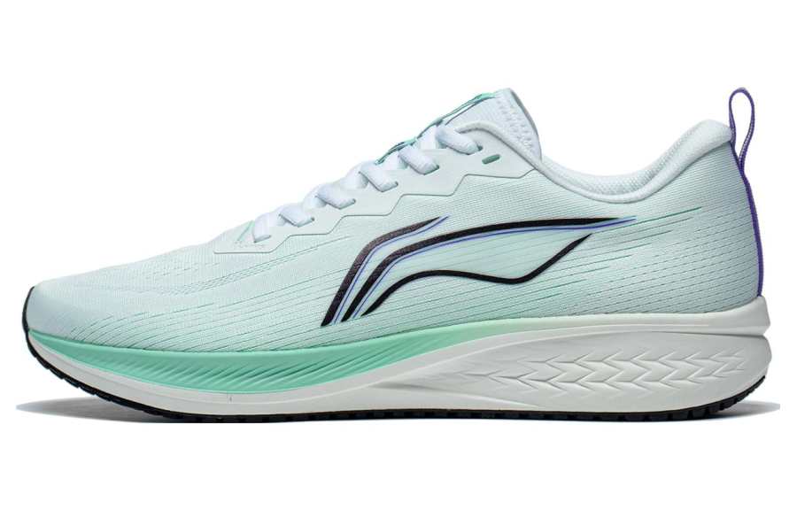 Li-Ning Li Ning Red Hare 6 Slip Resistant Abrasion Resistant Low top Sprint Running Shoes Men's White Neon Green
