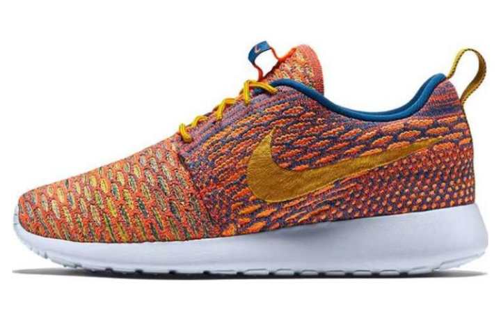 Nike Nike Roshe One Flyknit Dark Citron Sunset Glow Women's