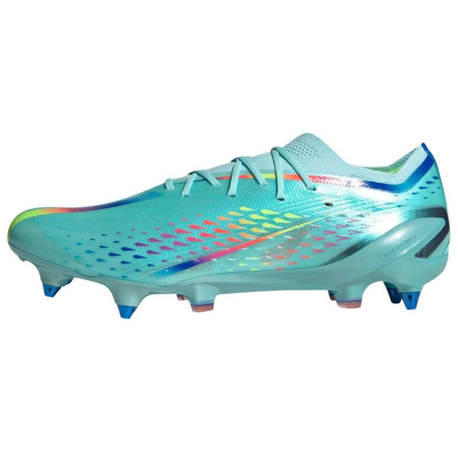 Adidas Adidas X Speedportal.1 Slip Resistant Abrasion Resistant Soccer Shoes Unisex Aqua Green