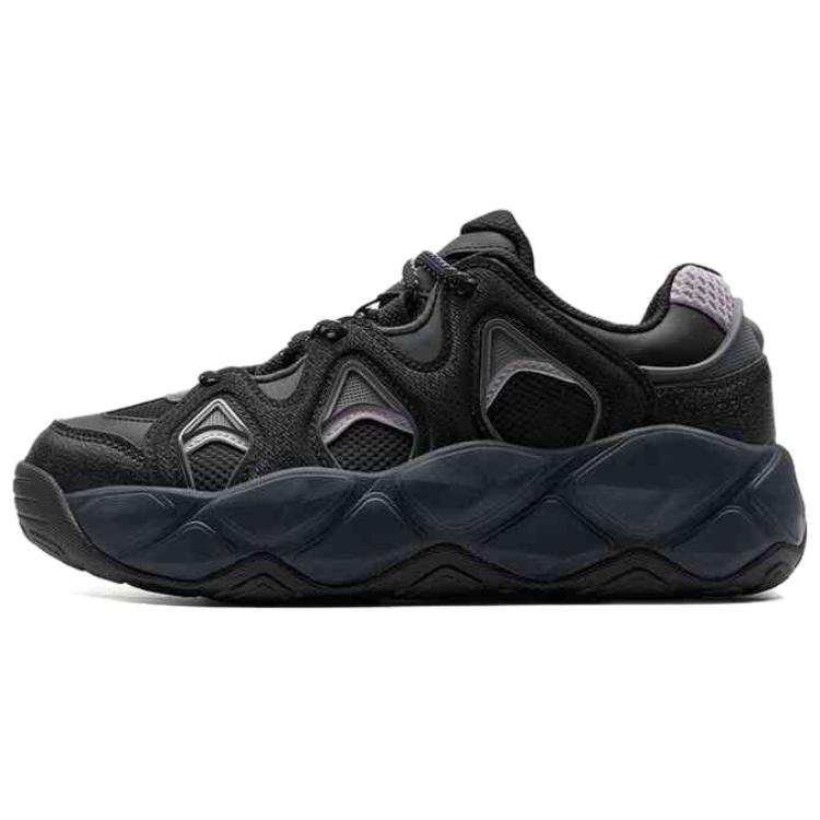 XTEP Slip Resistant And Abrasion Resistant Coverage Low top Casual Shoes Women's Black Purple