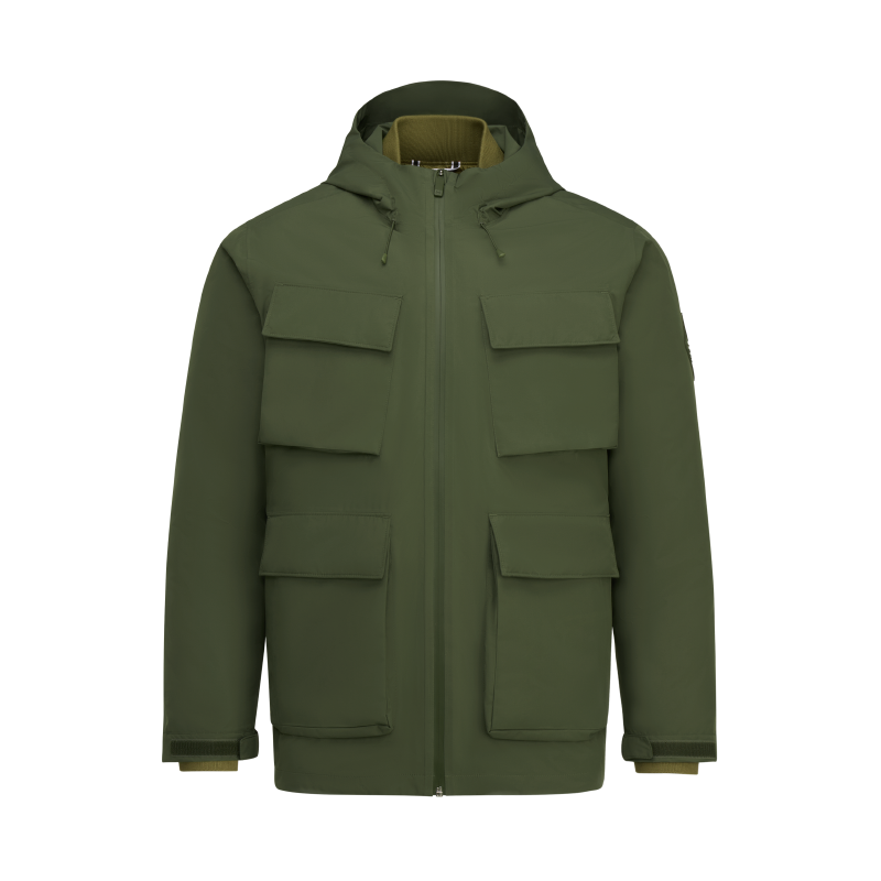 Under Armour Down Jackets Men's Army Green Hooded Moderate Other
