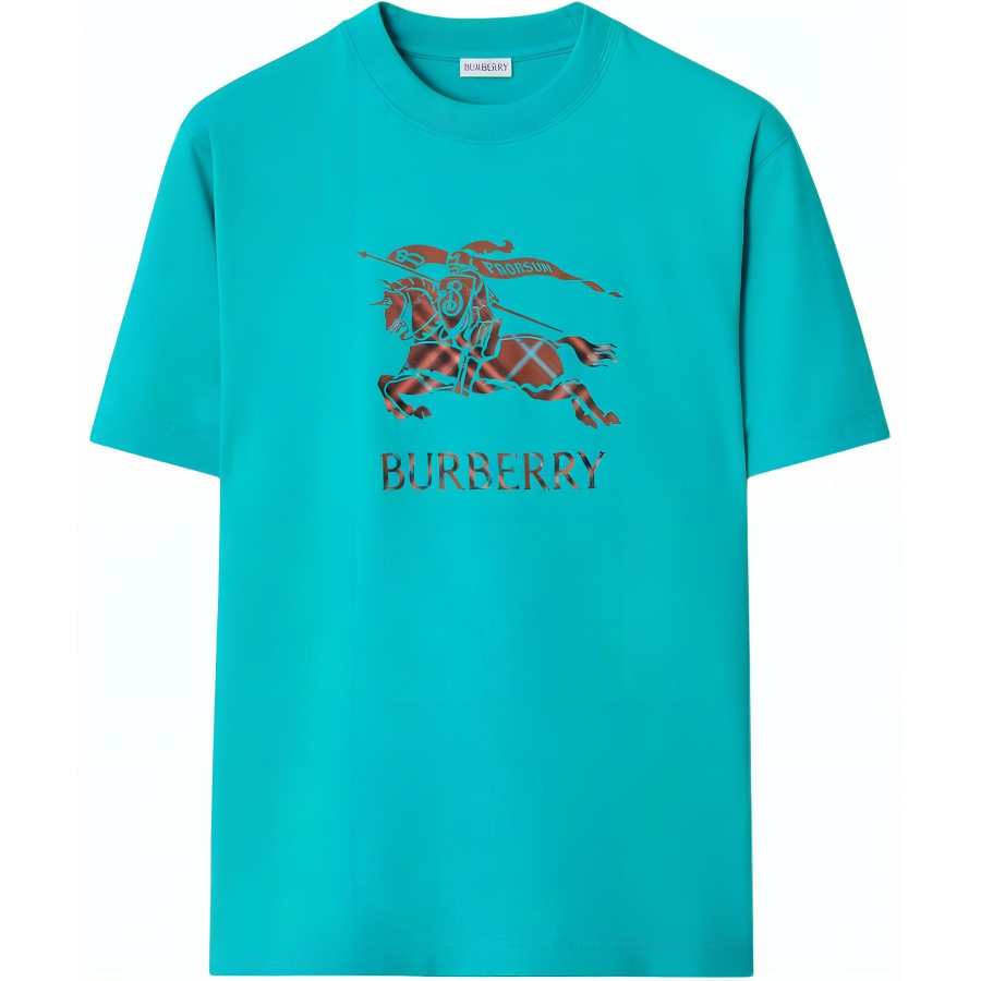 Burberry Ekd Checked Crewneck T-Shirt