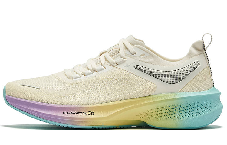Erke Lightning 3.0 Summer Cushioning Rebound Cushioning Rebound Low top Running Shoes Women's Microcrystal White
