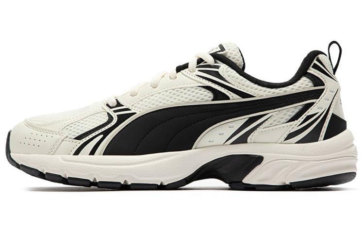 PUMA Milenio Low top Casual Running Shoes Unisex Beige White Black