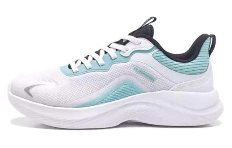 QIAODAN Comfortable Abrasion Resistant Low top Running Shoes Men's White Cyan
