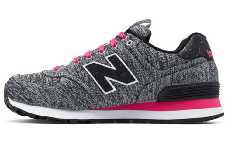 New Balance New Balance NB 574 Running Shoes Women's Low Top Black/Silver/Pink/White