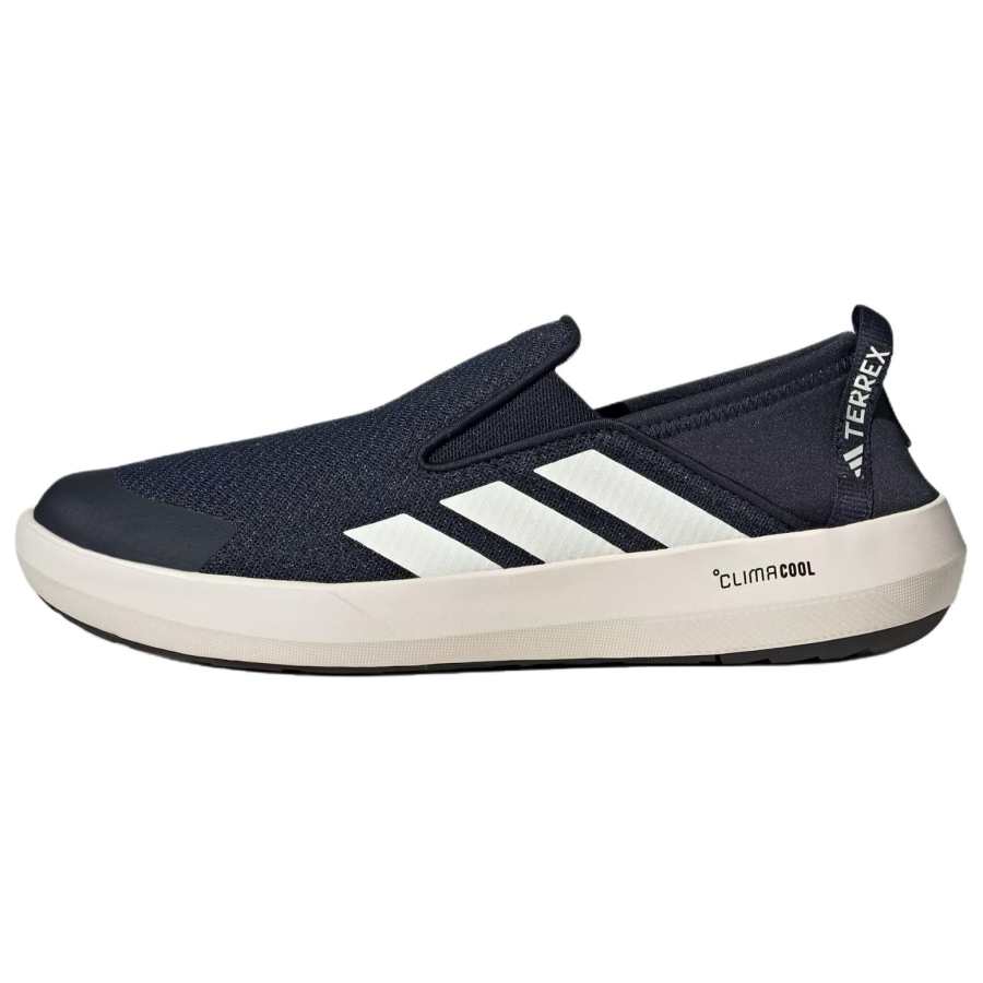 Adidas Adidas Terrex Boat PU, Textile Slip Resistant Abrasion Resistant Low top Casual Shoes Unisex Dark Blue