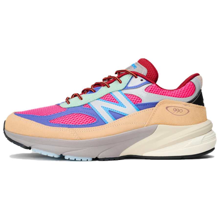 New Balance Action Bronson x New Balance NB 990 V6 Low top Running Shoes Men's White Red