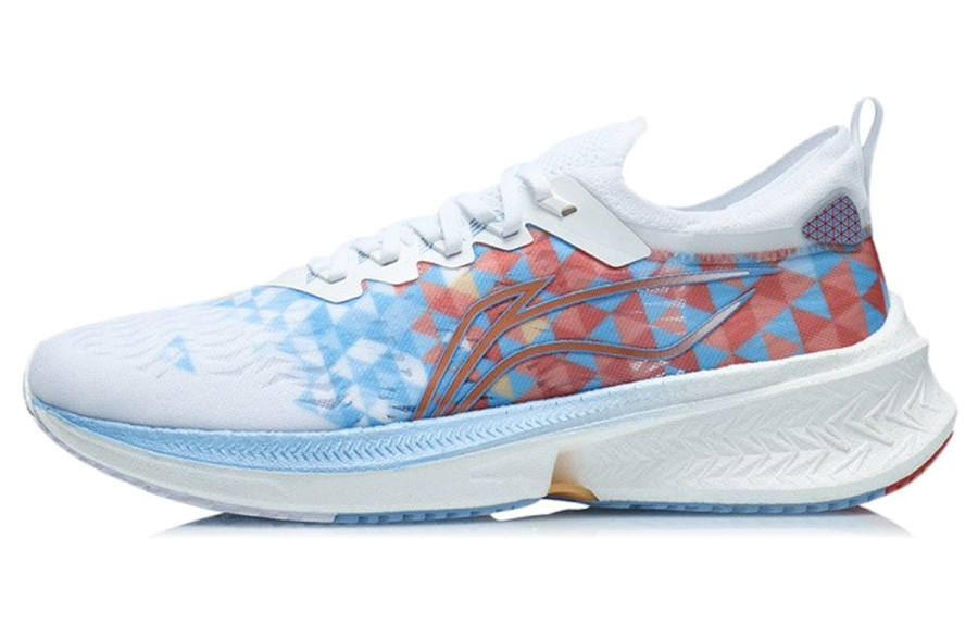 Li-Ning Li Ning Feidian Discovery Breathable Rebound Breathable And Resilient Low top Running Shoes Men's White