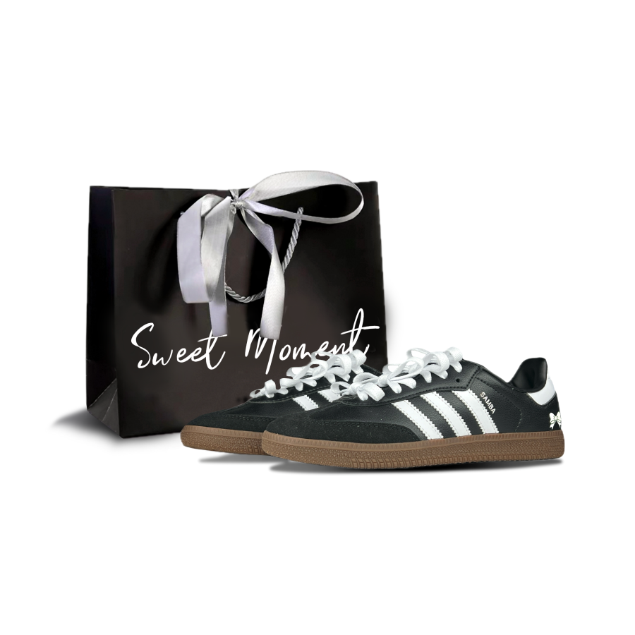 Adidas Originals SAMBA OG German Army Trainers Unisex Low Top Black White