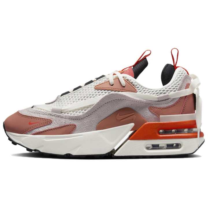Nike Nike Air Max Furyosa Comfortable Low top Running Shoes Women's White Gray Brown