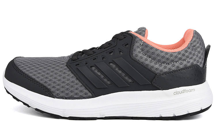 Adidas Adidas Galaxy 3 Fabric Abrasion Resistant Abrasion Resistant Low top Marathon Running Shoes Women's Gray Orange
