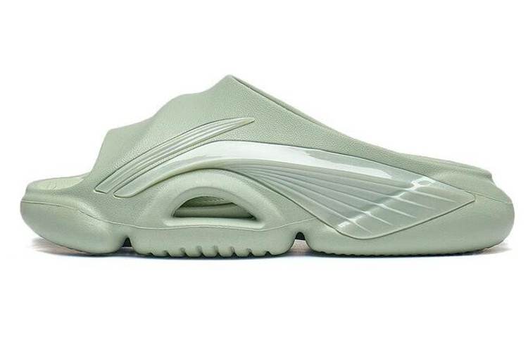Li-Ning Li Ning BADFIVE Slide Quiet Abrasion Resistant Quiet Abrasion Resistant Slide Slippers Women's Aqua Celadon Green