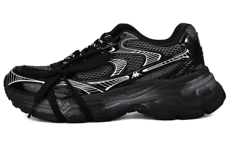 Kappa Mesh Low top Casual Running Shoes Unisex Black