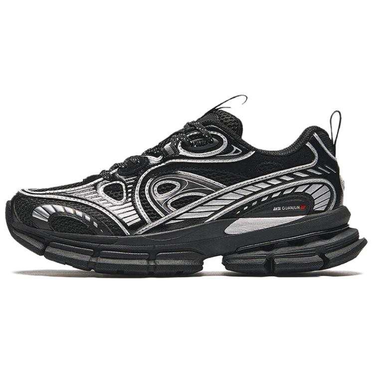 Anta Champion Series AG G01 Fashion Trend Slip Resistant Low top Casual Shoes Women's Black Silver