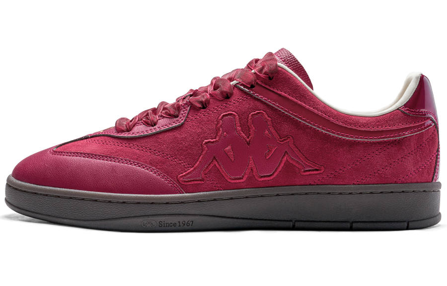 Kappa Tifo Slip Resistant Abrasion Resistant Low top Skateboard Shoes Unisex Red