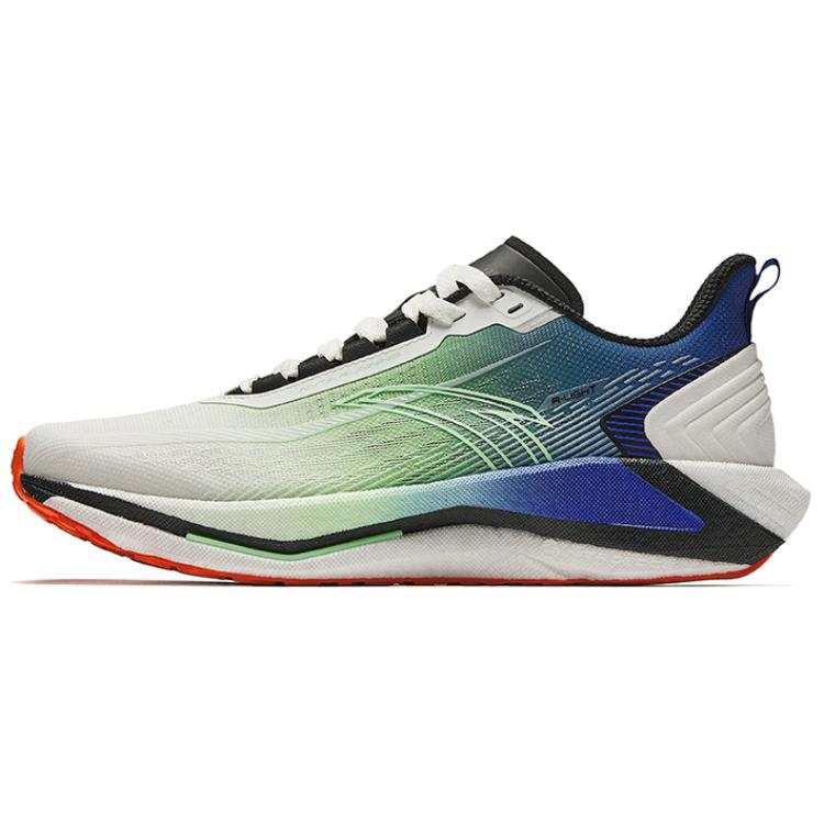 Anta Strong Wind Abrasion Resistant, Breathable, Lightweight Low top Casual Running Shoes Men's White Green Blue