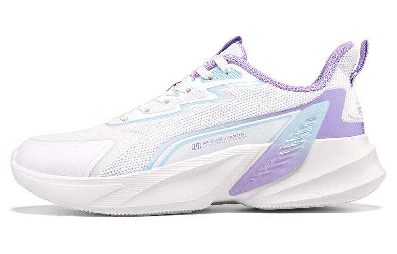 361° Mesh Slip Resistant And Breathable Low top Running Shoes Women's White Purple