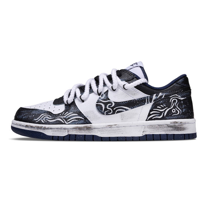 Nike Nike Big Ink Dyed Cloud Pattern Slip Resistant Cushioning Abrasion Resistant