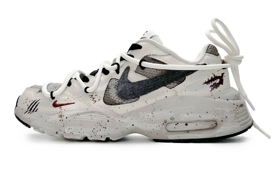 Nike Nike Air Max Fusion Slip Resistant Abrasion Resistant Low top Casual Running Shoes Women's Gray