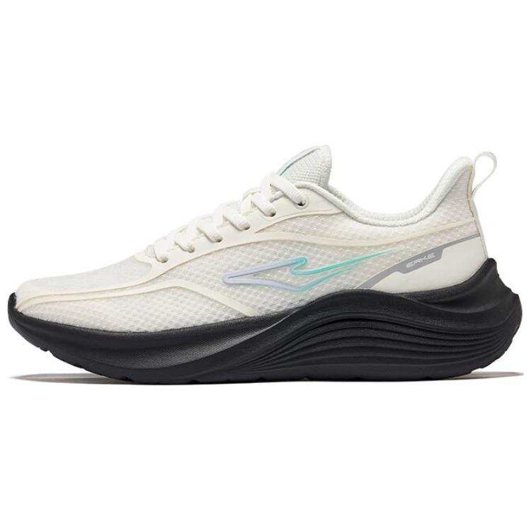 Erke Meteor Cushioning Breathable Slip Resistant Low top Casual Running Shoes Women's Microcrystal White