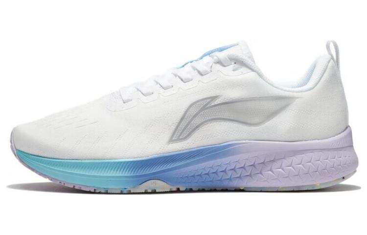 Li-Ning Li Ning Red Hare 5 Abrasion Resistant Breathable Low top Running Shoes Women's Mist White