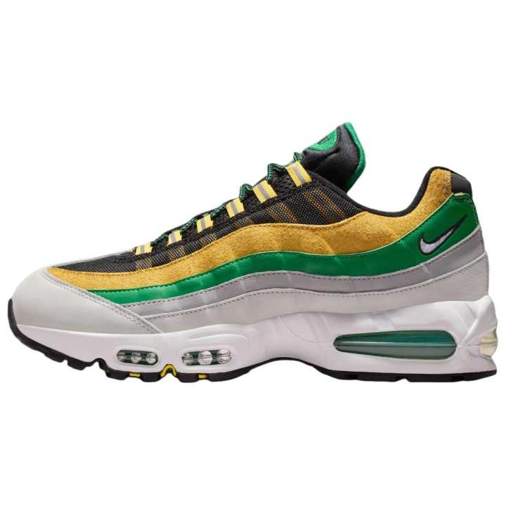 Nike Norfolk State x Nike Air Max 95 Running Shoes Men's Black Yellow Green