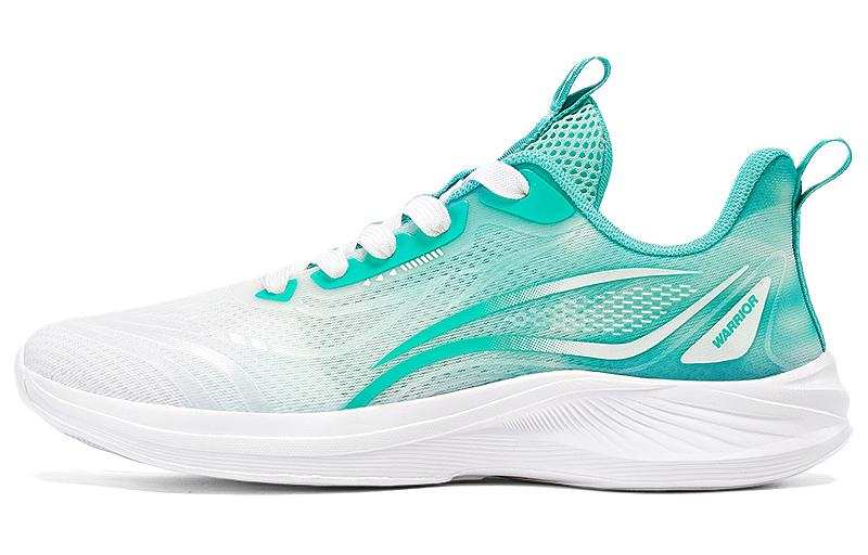Warrior Low top Running Shoes Men's White Lake Green