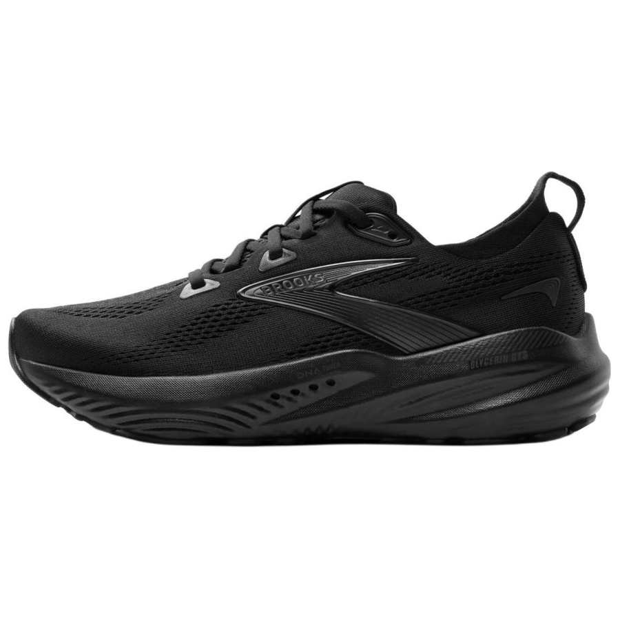 Brooks Glycerin GTS 22 Low top Long Distance Running Shoes Men's Black Wide Fit