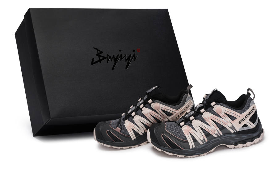 SALOMON XA PRO 3D Low top Running Shoes Unisex Black Gray Pink
