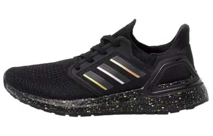 Adidas Adidas Ultra Boost 20 Black Gold Metallic Silver Women's