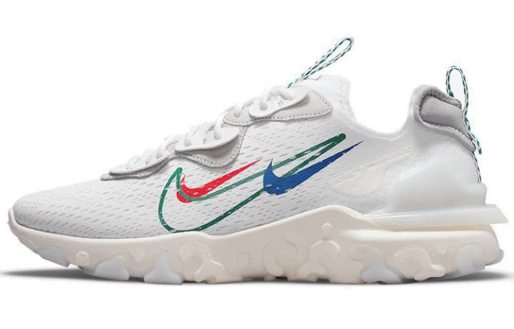 Nike Nike React Vision Multi Swoosh White Multi Color