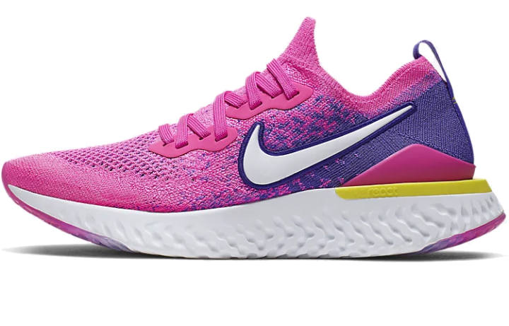 Nike Nike Epic React Flyknit 2 Laser Fuchsia White Women's