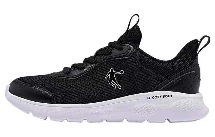 QIAODAN Mesh Low top Casual Running Shoes Women's Black Jordan White