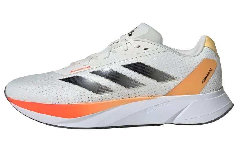 Adidas Adidas Duramo Sl Trendy Mesh Cushioning Slip Resistant Abrasion Resistant Low top Running Shoes Men's White Orange