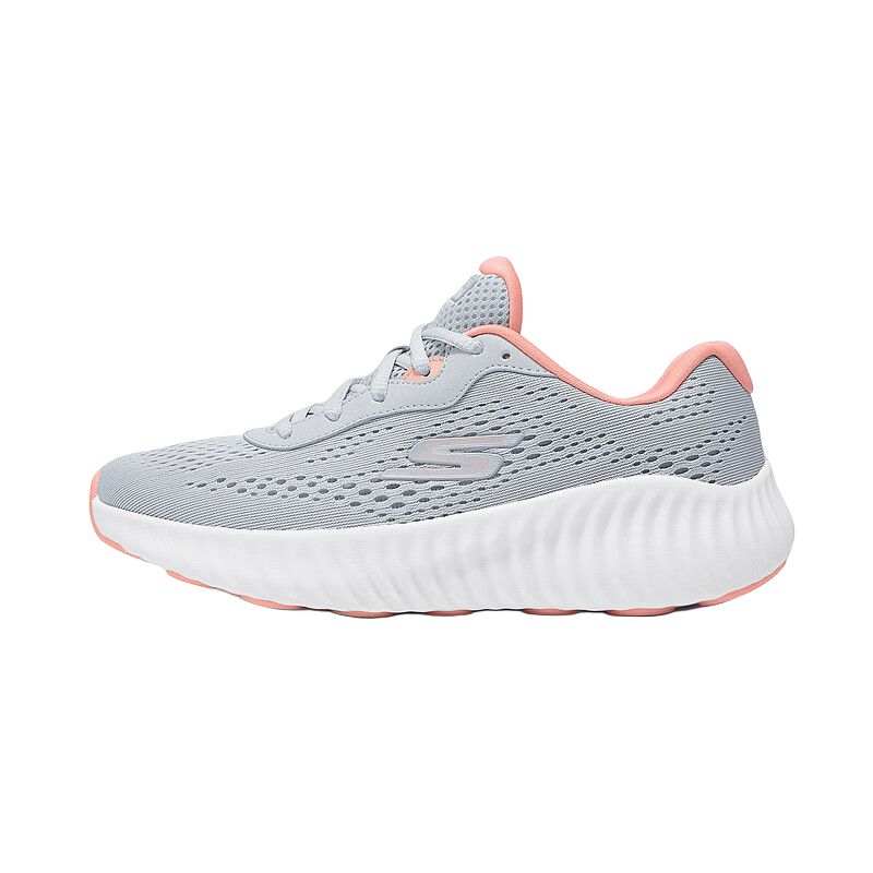 Skechers GO RUN NOW Soft And Comfortable Mesh Cushioning Rebound Low top Casual Running Shoes Women's Light Gray