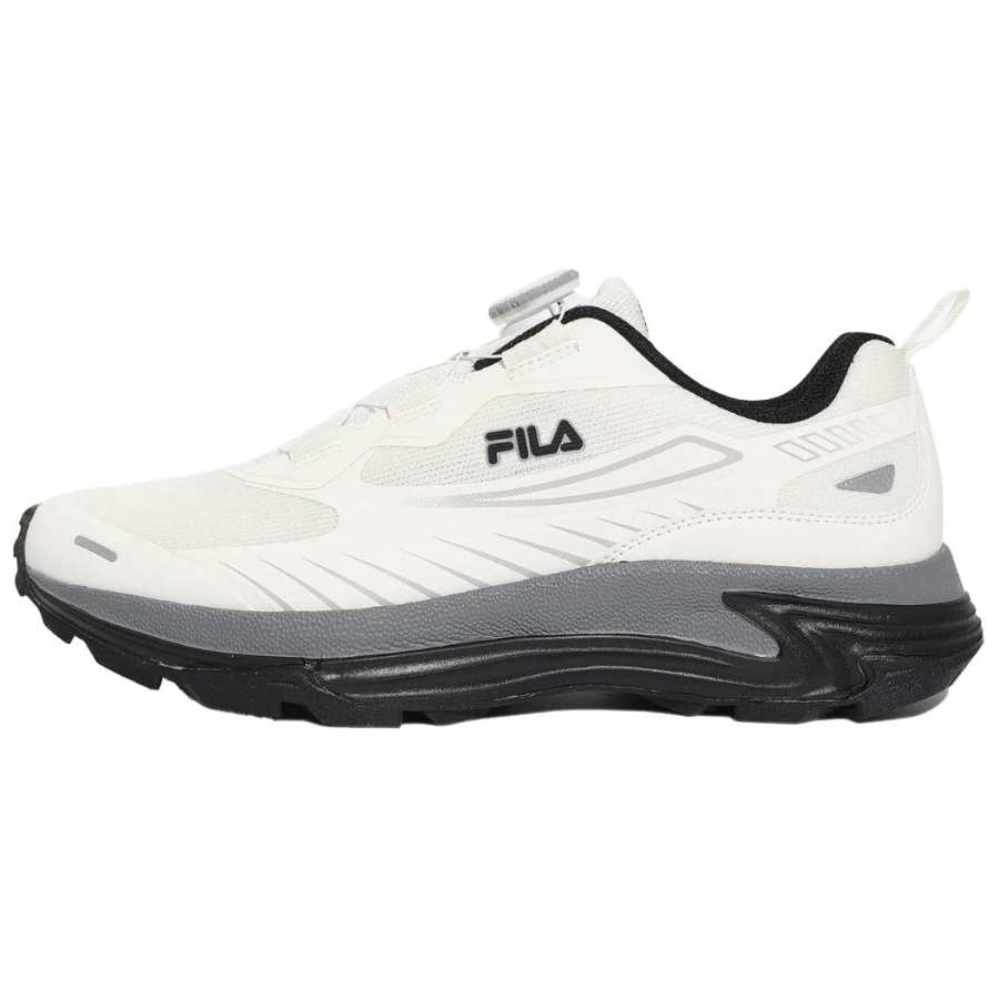 FILA Float Abrasion Resistant Abrasion Resistant Low top Running Shoes Unisex White